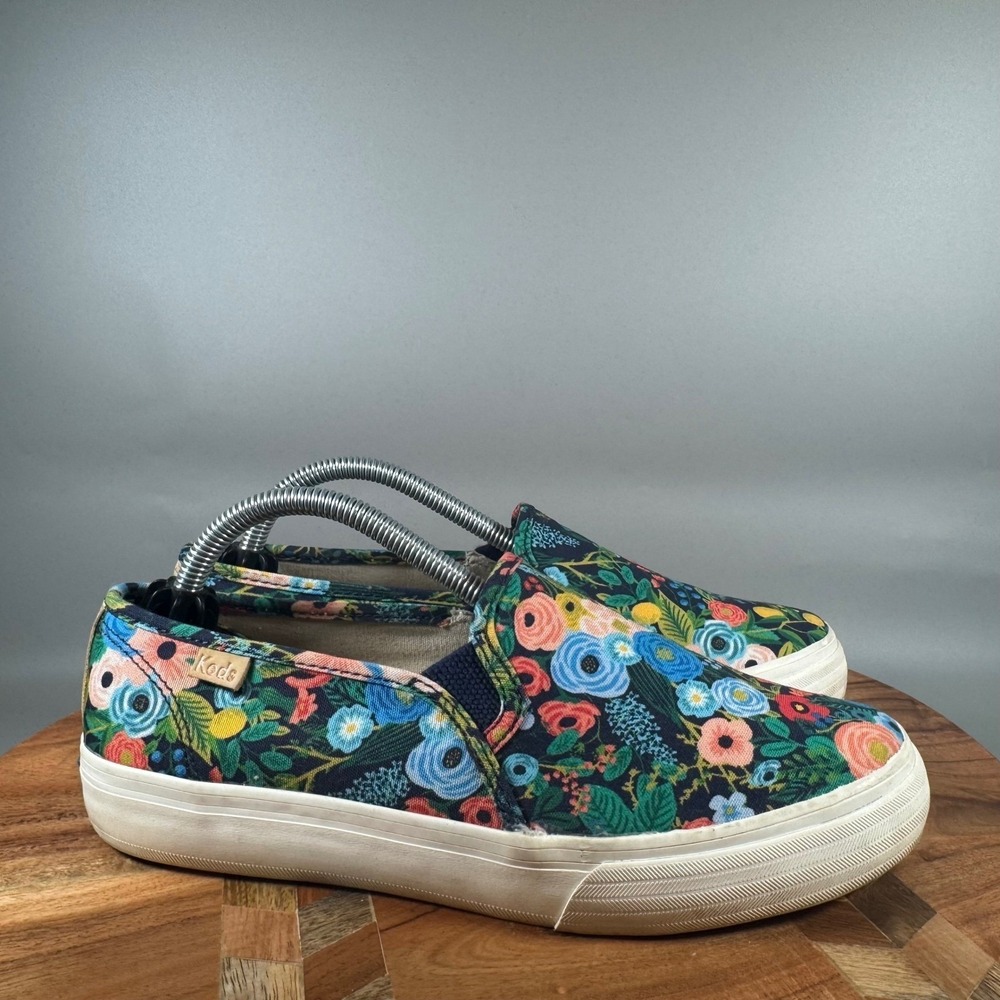 Keds x Rifle Paper Co Floral Slip On Sneakers Womens 6.5 WF62201